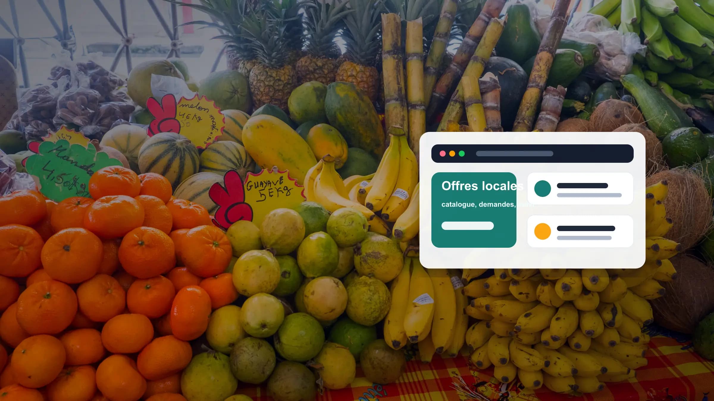 Commerçante locale présentant son offre